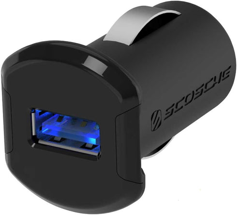 Scosche USBC121M ReVolt Universal Cigarette Lighter Single Device Compact One Port USB Car Charger, Fast Charge One Device Quickly, Black...