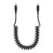 Coiled USB-C to Lightning Cable, Apple Carplay Compatible, MFi Certified Retractable USB C iPhone Charger Cord for Car with Data Sync, Coiled USB ...