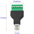 5Pcs RJ11 Male to 6 Pins Screw Terminal Block Adapter for Cat3 Telephone Handset Cords Extender, RJ12 6P6C Modular Connector...