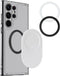 metisinno Magnetic Base Plus Compatible with PopSocket Phone Grips, Magnetic Phone Accessories for MagSafe, Ring Adapters for MagSafe Included, Wh...