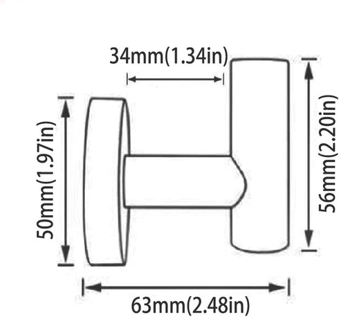 White Towel Hooks Coat Hook, Robe Hook for Bath and Kitchen,Bathroom Hardware Accessories, SUS 304 Stainless Steel Wall Hook 2 Count...