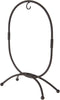 Bard's Oval Shaped Black Wrought Iron Ornament Stand, 11" H x 7.25" W x 7.25" D...