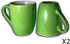Homvare Porcelain Coffee Mug, Suitable for Both Hot and Cold Beverage Dishwasher and Microwave Safe, 10 oz - 4 Colors - 4 Pack...