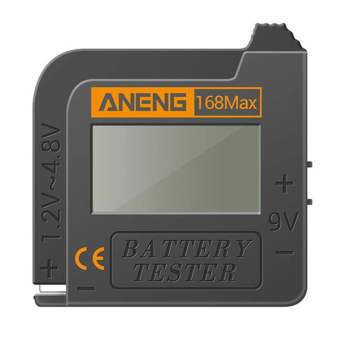 168Max Universal Digital Battery Capacity Tester for Lithium 18650 AA 9V Button...