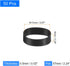 uxcell 50Pcs Silicone Rubber Bands, 17x6mm Rubber Bands Rings Cable Ties Strong Elastic Bands Non-slip for Cord Wrapping Bag Wraps, Black...
