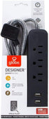 Globe Electric - 78257 Designer Series Power Strip, Rose 3 Outlet...