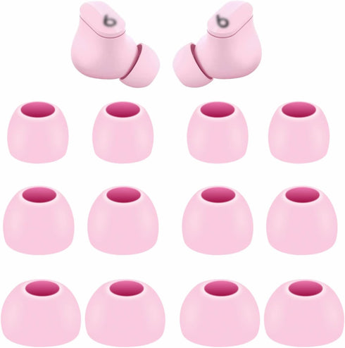 6 Pairs Replacement Silicone Ear Tips Compatible with Beats Studio Buds + / Fit Pro, S/M/L 3 Size Earbuds Eartips Flexible Rubber Gel Cover Skin A...