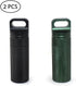 SENHAI Air-Tight EDC Accessory Case Waterproof Pill Capsule Fob Bottle, 2 Pack Aluminum Outdoor Dry Containers Match Seal Storage Case, with 2 Loc...
