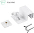 Gutter Mount for Ring Solar Panel, Adjustable Weatherproof Aluminum Alloy Mount Bracket, Perfect Angle to Get Adequate Sunlight (White)...