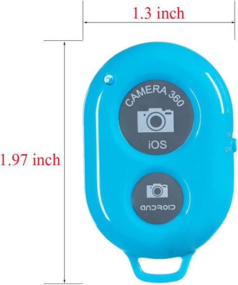 Wireless Camera Shutter Remote Control for Smart Phones- Compatible with iOS/Android (1 Pink?1 Blue)...