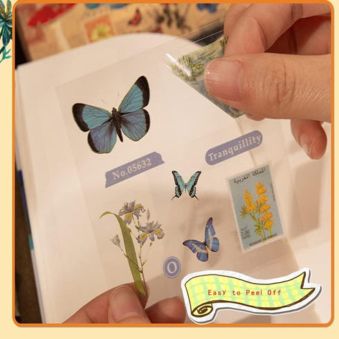 508pcs DIY Aesthetic Scrapbooking Supplies Kit - Vintage Junk Journal Kit Mystical Jungle Journal Stickers for Journaling Plant Butterfly Flower M...
