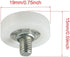 Drawer Bearing 6PCS 19mm White Round Flat Nylon Pulleys Positioning Rollers with Screws File Cabinet Wheels...