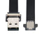 xiwai 2.0M Up Down Angled USB 2.0 Type-A Male to USB-C Type-C Male Data Flat Slim FPC Cable for FPV & Disk & Phone...