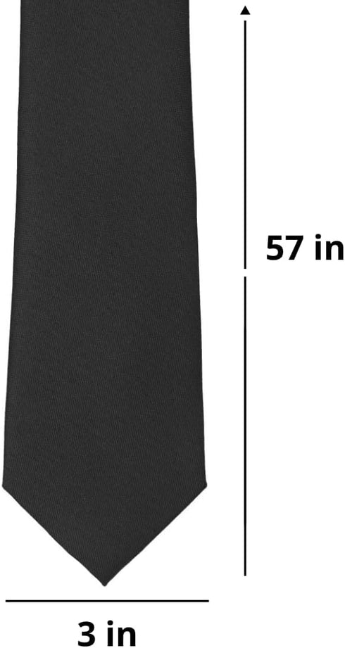 tiemart Matte Finish Tie, 3" Width...