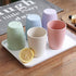 Eco-friendly Unbreakable Reusable Drinking Cup for Adult(12 OZ), Wheat Straw Glasses Healthy Tumbler Set 5-Multicolor, Dishwasher Safe...