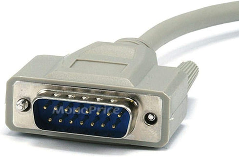 Monoprice 6ft DB15 M/M 1:1 Molded Cable - Beige...