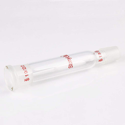 stonylab Glass Straight Connecting Adapter, 90mm from 19/22 Outer Joint to 19/22 Inner Joint for Laboratory Lab Supply, Borosilicate Glass...