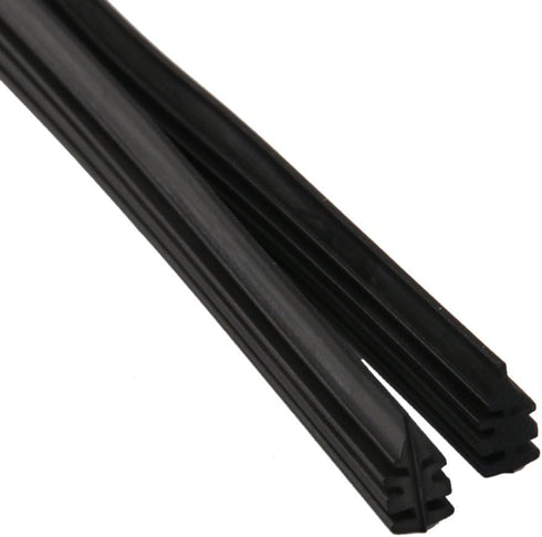 Car Wiper Blade 2 Pcs Windshield Wiper Rubber Strip 20" Car Vehicle Insert Rubber Strip Wiper Blade Natural Rubber Boneless Wiper For Car Bus Blac...