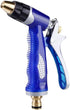 Garden Hose Nozzle, 100% Heavy Duty Metal Spray Nozzle High Pressure Water Nozzle with 4 Patterns for Watering Garden, Washing Cars and Showering ...