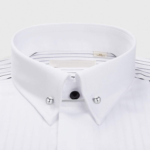 HONEY BEAR Mens Shirt Collar Bar Pin Clips Clasp Set Business Gift 65mm (6pcs without box)...