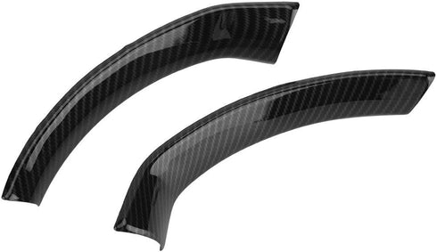 Keenso 2Pcs Car Interior Steering Wheel Carbon Fiber Decorative Decor Cover Trim for Stelvio/Giulia...