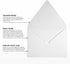 LUXPaper A2 Contour Flap Invitation Envelopes | 4 3/8" x 5 3/4" | White | 80lb. Text | 100% Recycled | 50 Qty...