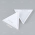 AUEAR, 120 Pack Triangle Sorting Trays Bead Sorting Storage Plates Trays Plastic Nail Art Plates for DIY Art Craft...