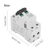 2P 250V Low-Voltage DC Miniature Circuit Breaker, DIN Rail Mount 63A Miniature Air Circuit Breaker for Solar Panels Grid System Wind and Solar Hyb...