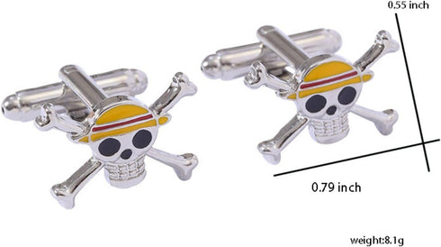 Anime One Pice Skull Cuffliks for men...