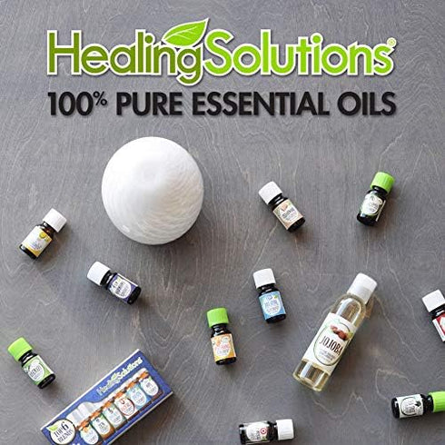 Healing Solutions Breathe Easy Organic Essential Oil - Pure & Undiluted Essential Oil Blend for Diffuser, Humidifier, Aromatherapy - 1 oz (30ml)...