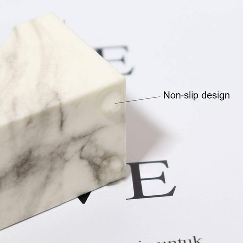 Multibey Acrylic 1 Inch Core Desktop Adhesive Tape Dispenser Cutter with Tape Marble Office School Gift Idea (Marble Printed-Gold)...