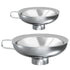 Wide Mouth Stainless Steel Canning Funnel - for Wide and Regular Mason Jars, Food Grade Funnel Canning Supplies Set, 2 Pack...