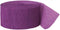 Pretty Purple Crepe Streamer - 81 ft (1 Count) - Vibrant Party Decoration For Birthdays, Weddings & Events...
