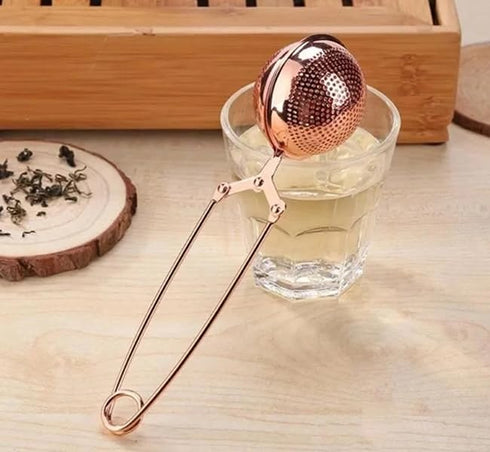 Haofy Tea Strainer, Stainless Steel Tea Filter, Twisting Snap Ball Infuser for Brewing Loose Leaf Tea Mulling Spices Seasonings with Long Handle, ...