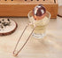 Haofy Tea Strainer, Stainless Steel Tea Filter, Twisting Snap Ball Infuser for Brewing Loose Leaf Tea Mulling Spices Seasonings with Long Handle, ...
