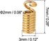 PATIKIL Cord End Caps, 100Pcs 3x7mm Metal Spring Coil End Tips Crimp Terminators Caps for Jewelry Making Bracelets Necklace DIY Crafting, Rose Gol...