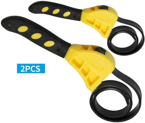 Gator parts Universal Rubber Strap Wrench Set,Jar Opener Pipe Multifunctional Wrench Tools for Mechanics Plumbers,Rubber Strap Adjustable Wrenches...