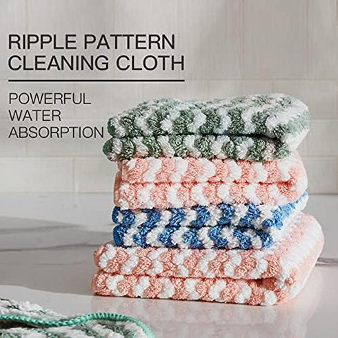 Soft&Colorful Microfiber Cleaning Cloth Suitable for All Environment. 11.8X15.7inches. 6Pcs-Pack, colorful (TW304006)...