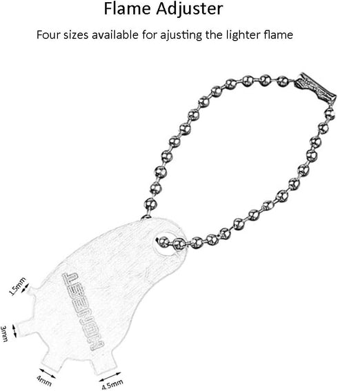 Ambrogio L Lighter Screw Thing Flame Adjuster Cigar Lighter Flame Adjustment Tool Keychain...