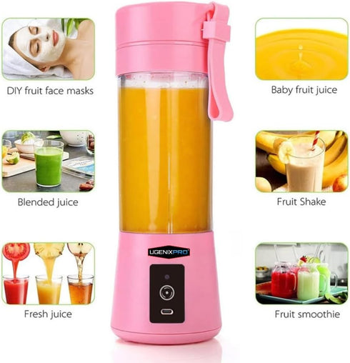 Generic Portable Blender, Purple, USB Rechargeable, Detachable Attachment, 380ml Capacity...