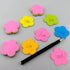 Mini Flower Shaped Sticky Notes Colorful Cute Sticky Notes Fun Self-Stick Memo Pads Set for Office School (4 Pads 400 Sheets)...