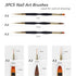 5PCS Dotting Pens with 3 PCS Nail Painting Brushes, Double Ended Brush and Dotting Tool Kit, Nail Art Design Tools...