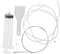 Water Dispensers Line Tool 4pcs refrigerator water cleaner fridge dredging kit Water Line Tool Clean Drain Outlet Dredging Tool drain hole remover...