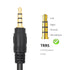 Poyiccot 3.5mm Splitter Mic and Audio Cable, 3.5mm Headphone Splitter 1 to 4 Ways (1/8") TRRS Male to Female Aux Headphone Cable for Earphone & He...