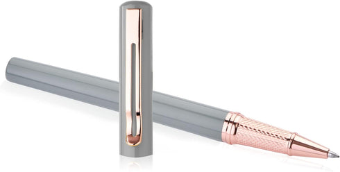 Executive Signature Ballpoint Pens Set - Frosted Stylus Gift for Men & Women, Business Office Desk Accessory, Elegant 2-Piece Fancy Pen Set?......