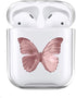 JOYLAND Clear Couple Case Cover for AirPod 1&2, Butterfly Case Crystal Clear Bright Transparent Glossy Smooth Anti-dust Flexible Protective Cover ...