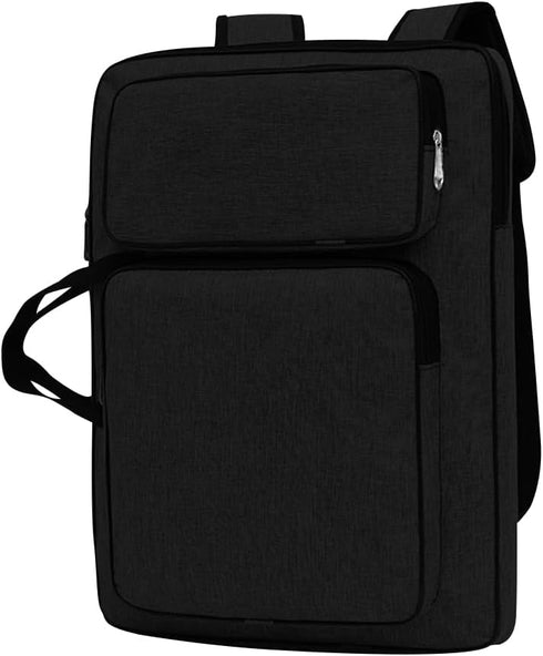 8K Art Portfolio Carry Bag Waterproof Artist Portfolio Case Portable Artist Tote Bag Adjustable Art Supplies Storage Bag Canvas Carrying Case with...