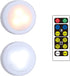 E12 Battery Operated Light Bulb,Screw in Puck Lights with Remote,Battery Powered LED Light Bulbs Small Puck Light for Not Electricity Wall Sconce ...