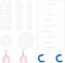 BENECREAT 6Pcs Acrylic Polymer Clay Tools, Snowflake & Arch Shape Polymer Clay Earring Make Guide Polymer Clay Cutters for Polymer Clay Jewelry Ma...