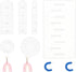 BENECREAT 6Pcs Acrylic Polymer Clay Tools, Snowflake & Arch Shape Polymer Clay Earring Make Guide Polymer Clay Cutters for Polymer Clay Jewelry Ma...